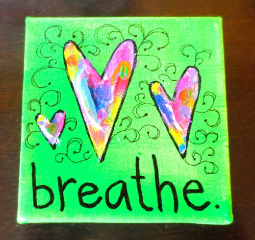BREATHE is a 4x4 mini-canvas featuring acrylic paint & texturizing medium. Just $20. Interested? Type SOLD in the comments or email me at rasjacobson.ny@gmail.com